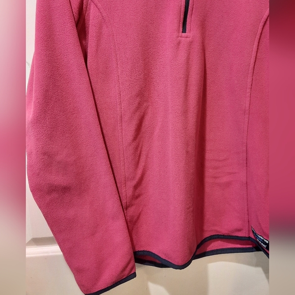 L.L.Bean Pink Fleece 1/4 Zip Pullover size XS - Picture 8 of 12